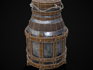 Metal Liquid Storage Container 3D Model