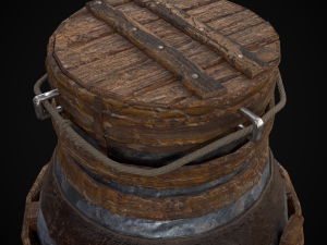 Metal Liquid Storage Container 3D Model
