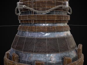 Metal Liquid Storage Container 3D Model
