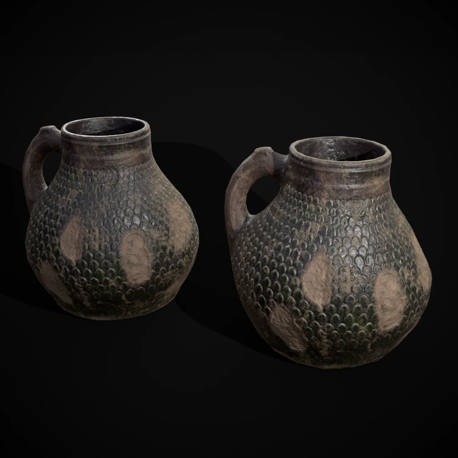 Scale Pattern Mug 3D Model .c4d .max .obj .3ds .fbx .stl .blend 