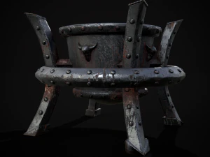 Calderone di ferro gotico Modello 3D