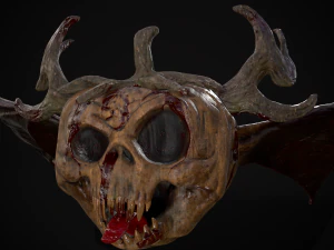 Pumpkin with Wings 3D Model