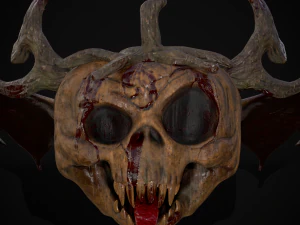 Pumpkin with Wings 3D Model