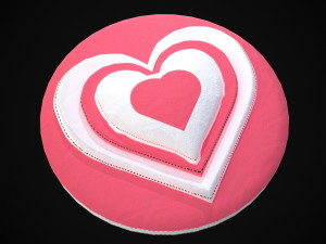 Stitched Craft Heart 3D Model