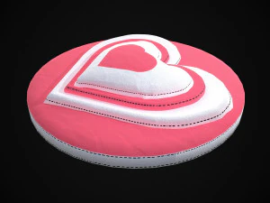 Stitched Craft Heart 3D Model