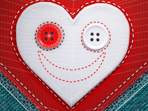 Valentines Fabric Heart 3D मॉडल