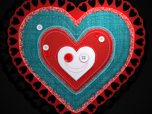 Valentines Fabric Heart 3D मॉडल