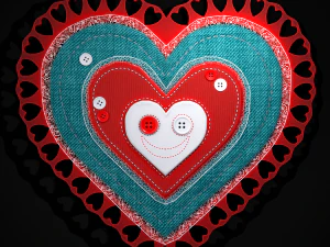Valentines Fabric Heart 3D Model