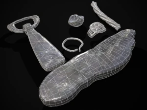 Tesouro de Prata Viking Modelo 3D