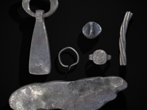 Viking Silver Treasure Model 3D