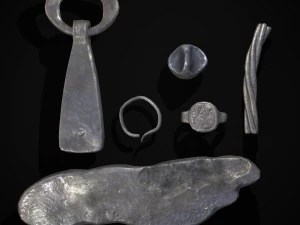 Tesouro de Prata Viking Modelo 3D