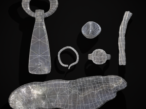 Viking Silver Treasure Model 3D