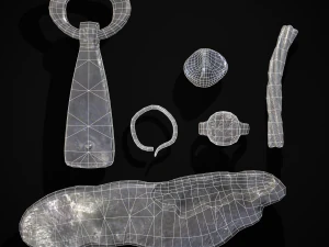 Tesouro de Prata Viking Modelo 3D