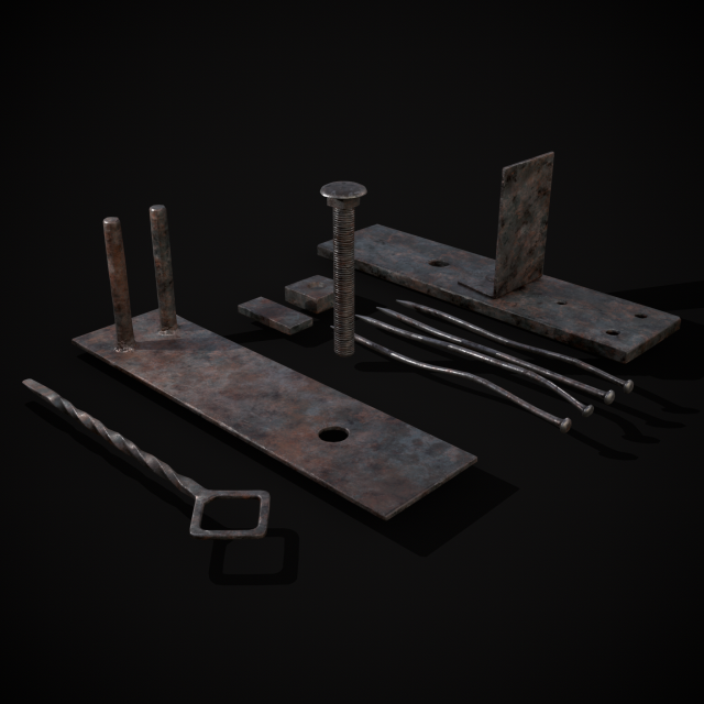 Deconstructed Blacksmith Fuller Model 3D .c4d .max .obj .3ds .fbx .stl .blend 