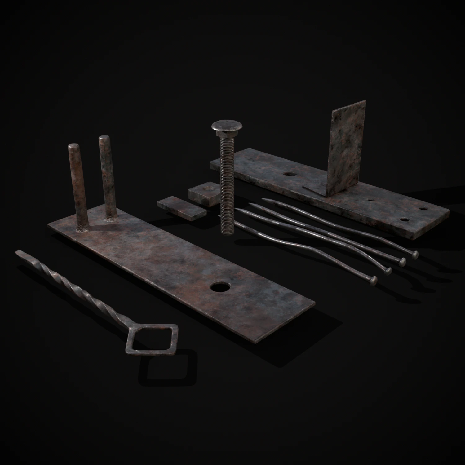 Deconstructed Blacksmith Fuller 3D Model .c4d .max .obj .3ds .fbx .stl .blend 