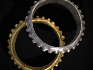 Beaded Roman Ring Modèle 3D
