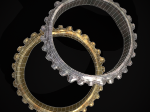 Beaded Roman Ring Modèle 3D