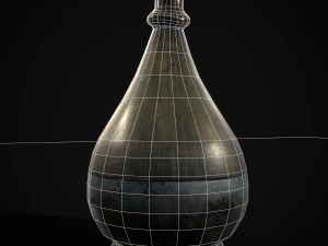 German Glass Bottle 3D Model