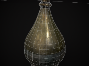 German Glass Bottle 3D Модель