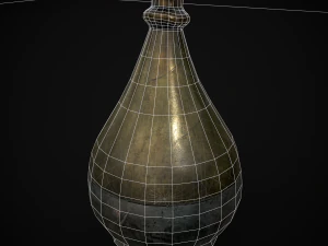 German Glass Bottle 3D Model