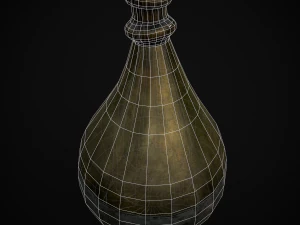 German Glass Bottle 3D Model