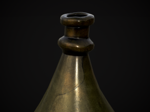 German Glass Bottle 3D Модель