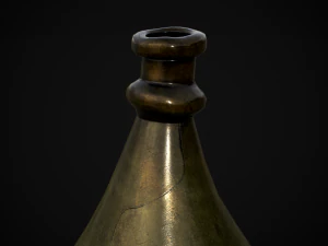 German Glass Bottle 3D Model
