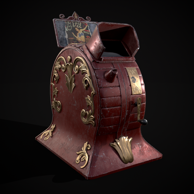 Vintage Peep Show Modello 3D .c4d .max .obj .3ds .fbx .stl .blend 