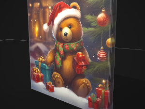 Christmas Bear Painting Two 3D 模型
