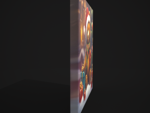 Christmas Bear Painting Two 3D 模型