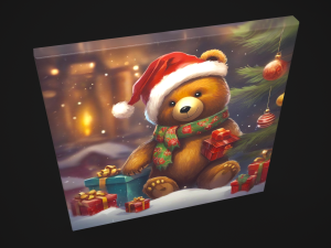 Christmas Bear Painting Two 3D 模型
