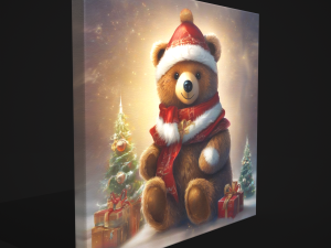 Christmas Bear Painting One 3D 模型