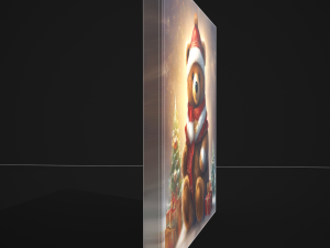 Christmas Bear Painting One 3D 模型