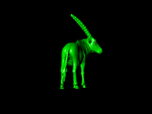 antilop antilope obj stl rhino 3d 3D Модель