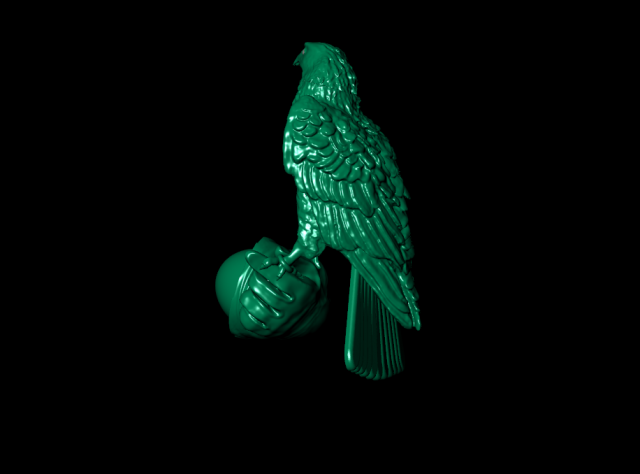 eagle obj stl 3D 모델 .c4d .max .obj .3ds .fbx .stl .blend 