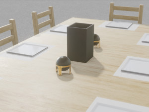 table with chairs 3D Model