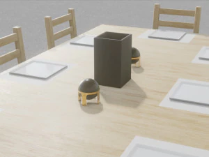 table with chairs 3D Model