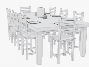 table with chairs 3D Model