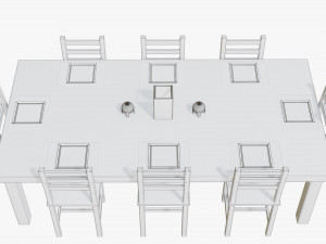 table with chairs 3D Model