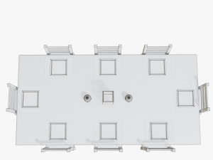 table with chairs 3D Model