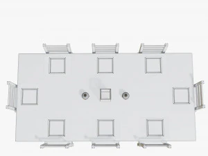 table with chairs 3D Model