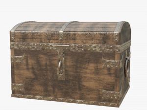 wooden chest 3D Модель