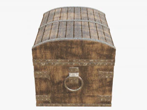 wooden chest 3D Model