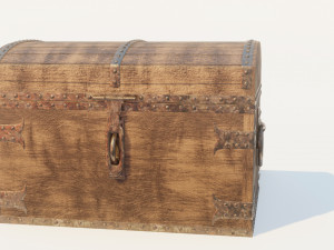 wooden chest 3D Модель