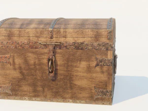 wooden chest 3D Model
