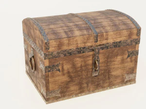 wooden chest 3D Model