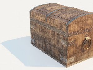 wooden chest 3D Модель