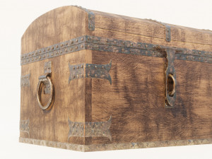 wooden chest 3D Модель