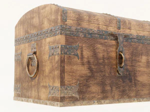 wooden chest 3D Model