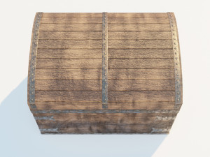 wooden chest 3D Модель